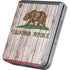 California Flag Dark Wood Galaxy Z Flip6 Skin